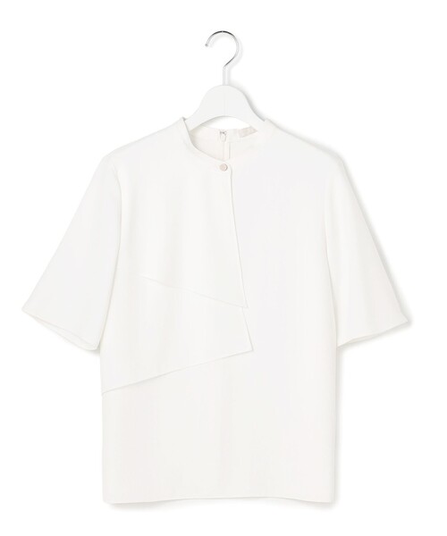ICB(アイシービー)の「ストレッチジョーゼット ラッフルディテールブラウス(シャツ/ブラウス・レディース・アイボリー系/ライトイエロー系・0/2/4/6)」の9枚目の写真