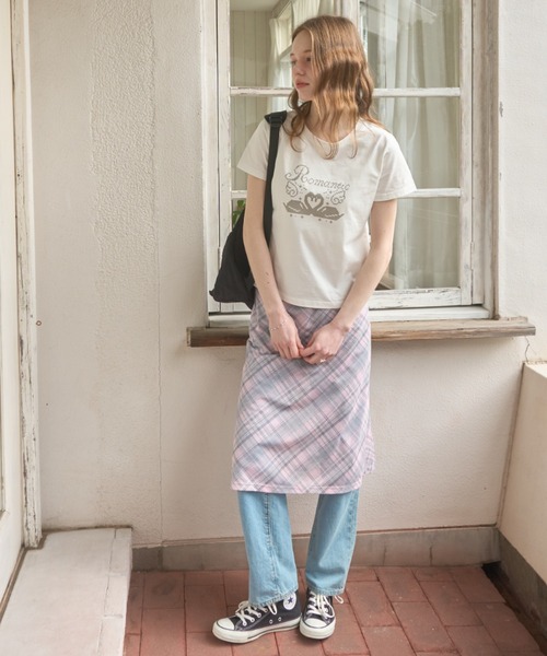 Birthday room(バースデイルーム)の「ロマンティックグラフィックT/Romantic Graphic T-shirt(Tシャツ/カットソー・レディース・ピンク/ライトブルー/グレー/ネイビー・FREE)」の16枚目の写真