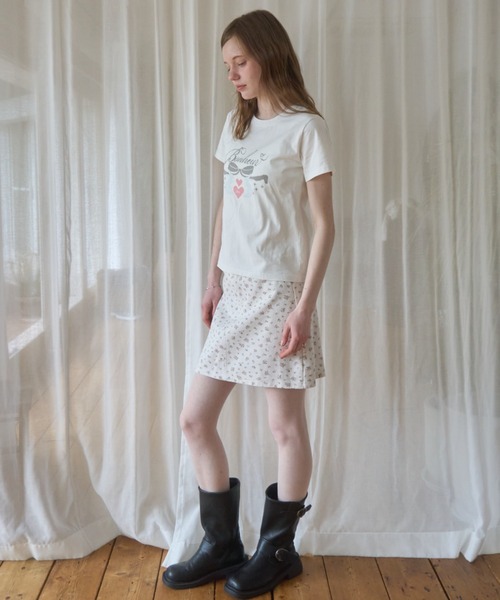 Birthday room(バースデイルーム)の「ロマンティックグラフィックT/Romantic Graphic T-shirt(Tシャツ/カットソー・レディース・ピンク/ライトブルー/グレー/ネイビー・FREE)」の22枚目の写真
