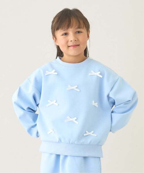 Lycee mine（リセマイン）の「【スクール対応】【パフスウェット】リボンプルオーバー（スウェット・キッズ・ブラック/サックスブルー/アイボリー・100cm/130cm/120cm/140cm/150cm/110cm）」の3枚目の写真