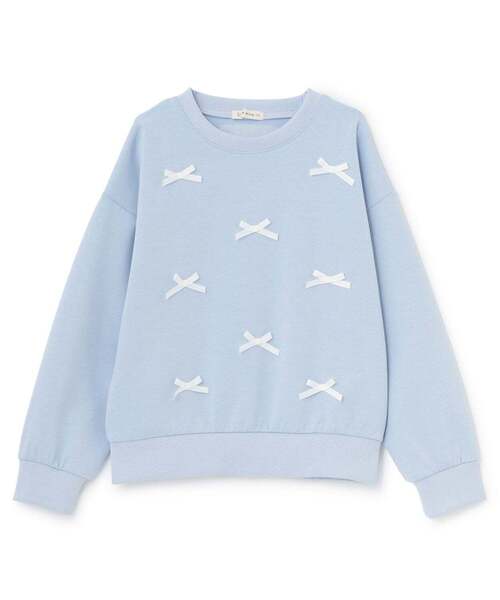 Lycee mine（リセマイン）の「【スクール対応】【パフスウェット】リボンプルオーバー（スウェット・キッズ・ブラック/サックスブルー/アイボリー・100cm/130cm/120cm/140cm/150cm/110cm）」の14枚目の写真