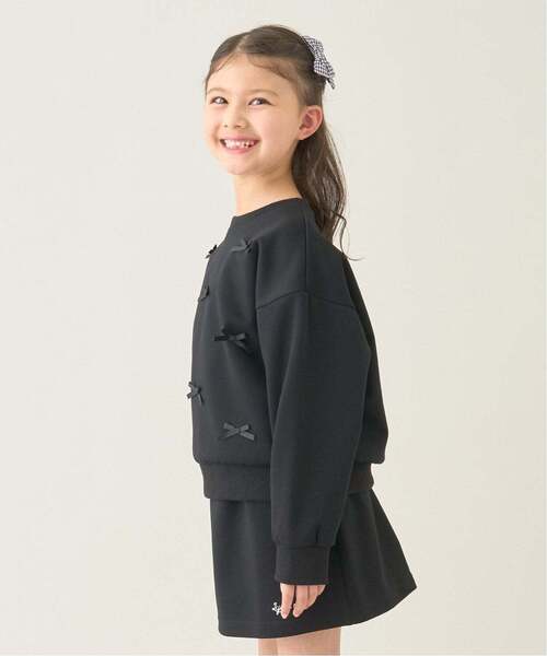 Lycee mine（リセマイン）の「【スクール対応】【パフスウェット】リボンプルオーバー（スウェット・キッズ・ブラック/サックスブルー/アイボリー・100cm/130cm/120cm/140cm/150cm/110cm）」の11枚目の写真