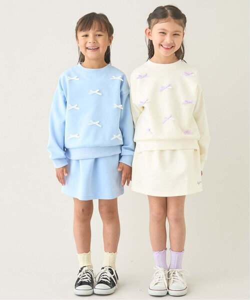 Lycee mine（リセマイン）の「【スクール対応】【パフスウェット】リボンプルオーバー（スウェット・キッズ・ブラック/サックスブルー/アイボリー・100cm/130cm/120cm/140cm/150cm/110cm）」の13枚目の写真