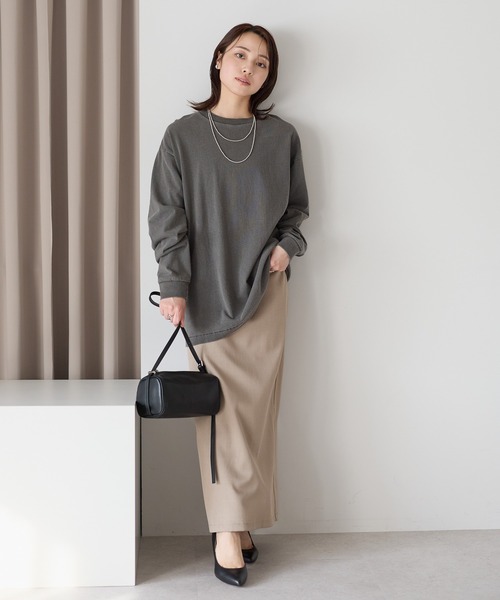 etre pret（エトレプレ）の「ヴィンテージライク ピグメントダイ長袖Tシャツ（Tシャツ/カットソー・レディース・オフホワイト/ブラック・MEDIUM/SMALL/X-LARGE/LARGE）」の11枚目の写真