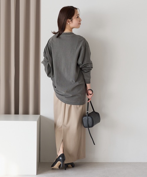 etre pret（エトレプレ）の「ヴィンテージライク ピグメントダイ長袖Tシャツ（Tシャツ/カットソー・レディース・オフホワイト/ブラック・MEDIUM/SMALL/X-LARGE/LARGE）」の17枚目の写真