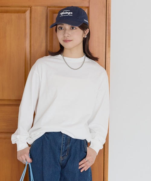 etre pret（エトレプレ）の「ヴィンテージライク ピグメントダイ長袖Tシャツ（Tシャツ/カットソー・レディース・オフホワイト/ブラック・MEDIUM/SMALL/X-LARGE/LARGE）」の20枚目の写真