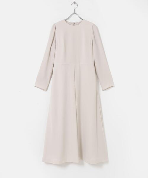 URBAN RESEARCH ROSSO WOMEN(アーバンリサーチ ロッソ)の「kaene シフォン合わせロングワンピース(ワンピース・レディース・ネイビー/ベージュ・MEDIUM)」の6枚目の写真