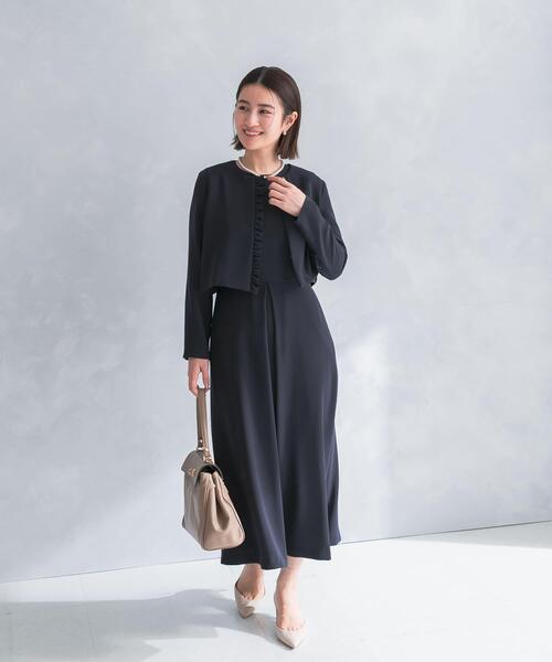 URBAN RESEARCH ROSSO WOMEN(アーバンリサーチ ロッソ)の「kaene シフォン合わせロングワンピース(ワンピース・レディース・ネイビー/ベージュ・MEDIUM)」の16枚目の写真