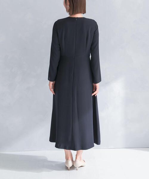 URBAN RESEARCH ROSSO WOMEN(アーバンリサーチ ロッソ)の「kaene シフォン合わせロングワンピース(ワンピース・レディース・ネイビー/ベージュ・MEDIUM)」の20枚目の写真