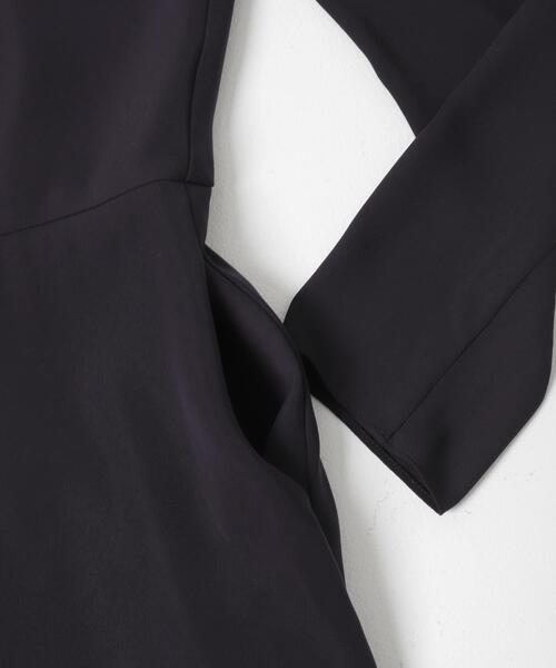 URBAN RESEARCH ROSSO WOMEN(アーバンリサーチ ロッソ)の「kaene シフォン合わせロングワンピース(ワンピース・レディース・ネイビー/ベージュ・MEDIUM)」の22枚目の写真