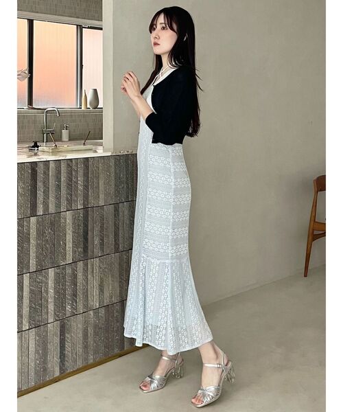 MERCURYDUO（マーキュリーデュオ）の「2WAYシアーコンパクトカーディガン（カーディガン/ボレロ・レディース・ベビーピンク/ブラック/オフホワイト/グリーン・FREE）」の17枚目の写真