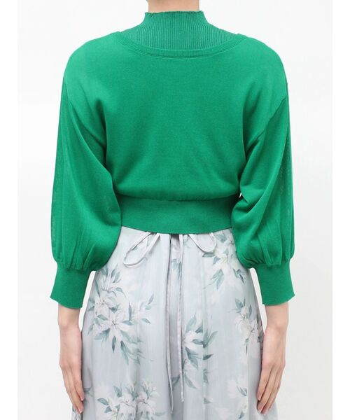 MERCURYDUO（マーキュリーデュオ）の「2WAYシアーコンパクトカーディガン（カーディガン/ボレロ・レディース・ベビーピンク/ブラック/オフホワイト/グリーン・FREE）」の14枚目の写真