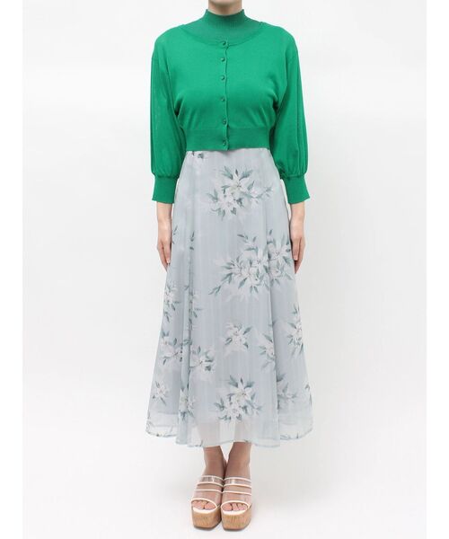 MERCURYDUO（マーキュリーデュオ）の「2WAYシアーコンパクトカーディガン（カーディガン/ボレロ・レディース・ベビーピンク/ブラック/オフホワイト/グリーン・FREE）」の9枚目の写真