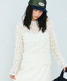 fredy emue | コットンレースフーディ(Tシャツ/カットソー)