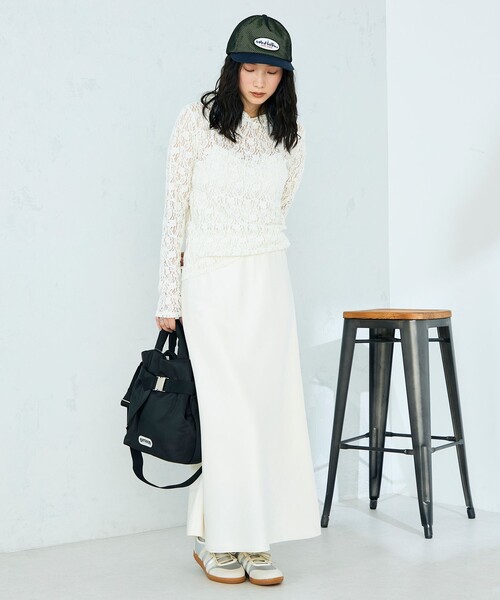 fredy emue（フレディエミュ）の「コットンレースフーディ（Tシャツ/カットソー・レディース・ブラック/オフホワイト・38）」の20枚目の写真