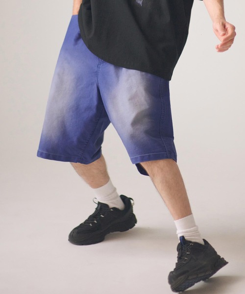 ADAM PATEK(アダムパテック)の「mp14756-blasted light moleskin wide shorts ショートパンツ(AP2618014)(その他パンツ・メンズ・ブルー/ブラック・2/1)」の19枚目の写真