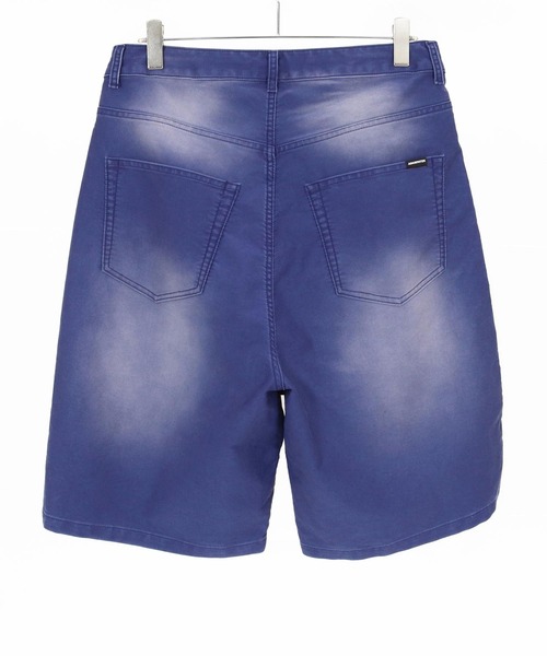 ADAM PATEK(アダムパテック)の「mp14756-blasted light moleskin wide shorts ショートパンツ(AP2618014)(その他パンツ・メンズ・ブルー/ブラック・2/1)」の9枚目の写真