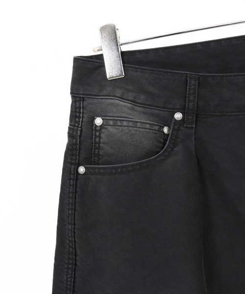 ADAM PATEK(アダムパテック)の「mp14756-blasted light moleskin wide shorts ショートパンツ(AP2618014)(その他パンツ・メンズ・ブルー/ブラック・2/1)」の14枚目の写真
