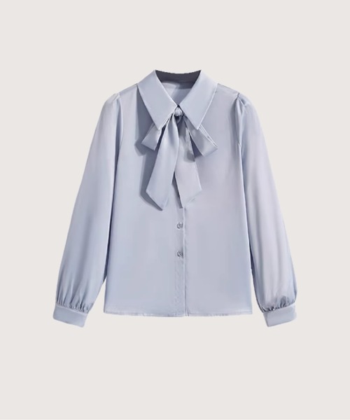 LA POMME petit（ラポミ・プチ）の「Elegant Blouse Jacket 3 Items Set Up（セットアップ・レディース・グレー/ブラック・X-LARGE/LARGE/MEDIUM/SMALL）」の3枚目の写真