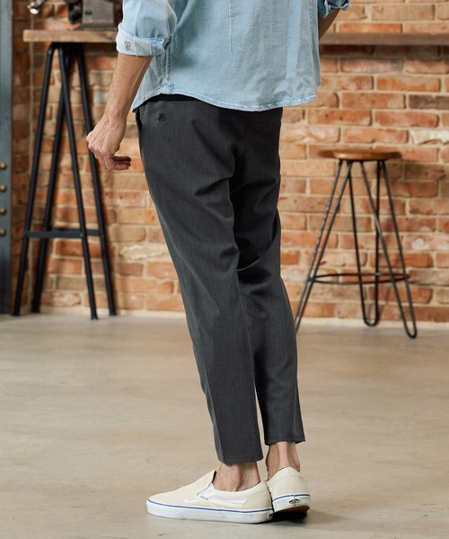 Maison code 13（メゾンコードサーティーン）の「mp14763-stretch oxford slacks スラックスパンツ(M26S-02)（スラックス・メンズ・チャコール/ブラック・S/M/L）」の5枚目の写真