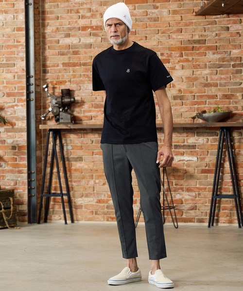 Maison code 13（メゾンコードサーティーン）の「mp14763-stretch oxford slacks スラックスパンツ(M26S-02)（スラックス・メンズ・チャコール/ブラック・S/M/L）」の7枚目の写真