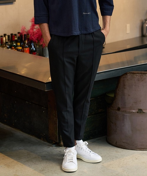 Maison code 13（メゾンコードサーティーン）の「mp14763-stretch oxford slacks スラックスパンツ(M26S-02)（スラックス・メンズ・チャコール/ブラック・S/M/L）」の11枚目の写真