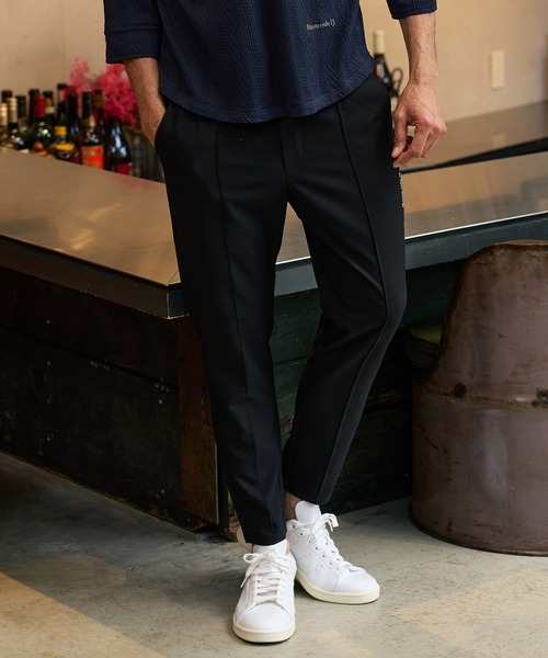 Maison code 13（メゾンコードサーティーン）の「mp14763-stretch oxford slacks スラックスパンツ(M26S-02)（スラックス・メンズ・チャコール/ブラック・S/M/L）」の12枚目の写真