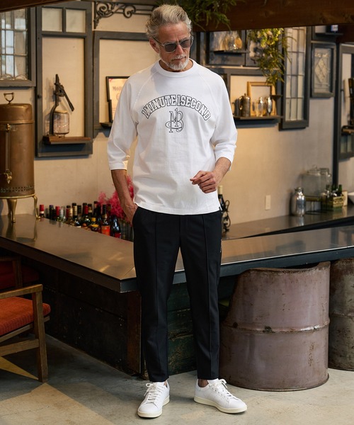 Maison code 13（メゾンコードサーティーン）の「mp14763-stretch oxford slacks スラックスパンツ(M26S-02)（スラックス・メンズ・チャコール/ブラック・S/M/L）」の13枚目の写真