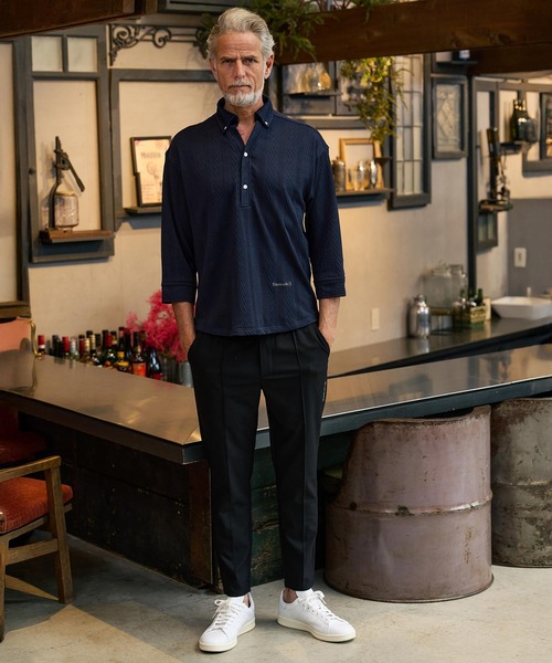 Maison code 13（メゾンコードサーティーン）の「mp14763-stretch oxford slacks スラックスパンツ(M26S-02)（スラックス・メンズ・チャコール/ブラック・S/M/L）」の15枚目の写真