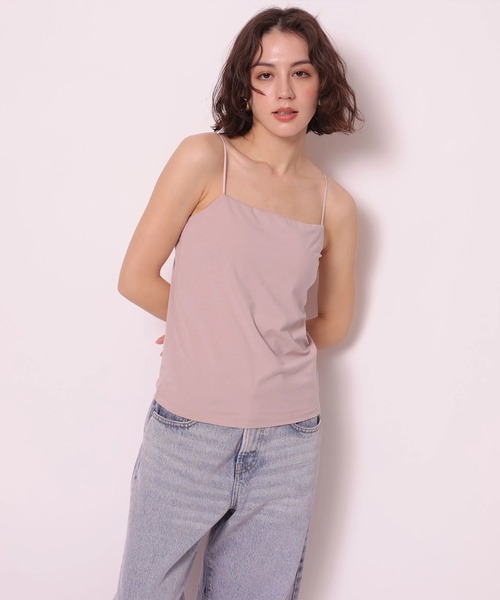 Arpege story（アルページュストーリー）の「カップ付ベアキャミソール（Tシャツ/カットソー・レディース・ピンク・2/1）」の2枚目の写真