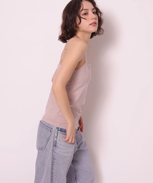Arpege story（アルページュストーリー）の「カップ付ベアキャミソール（Tシャツ/カットソー・レディース・ピンク・2/1）」の3枚目の写真