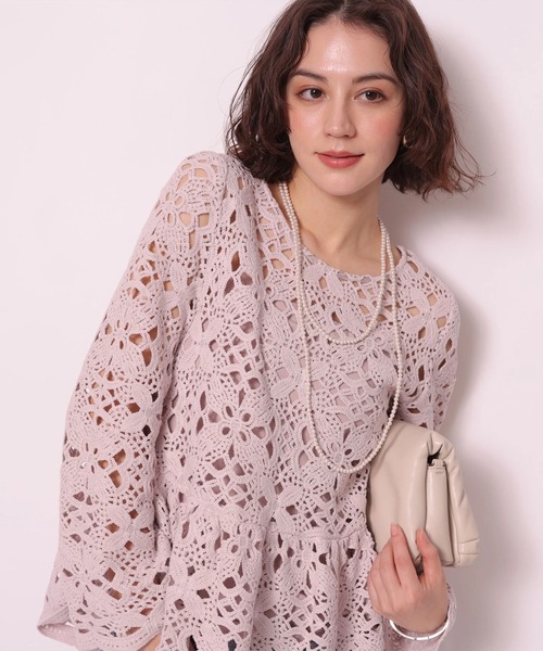Arpege story（アルページュストーリー）の「カップ付ベアキャミソール（Tシャツ/カットソー・レディース・ピンク・2/1）」の7枚目の写真