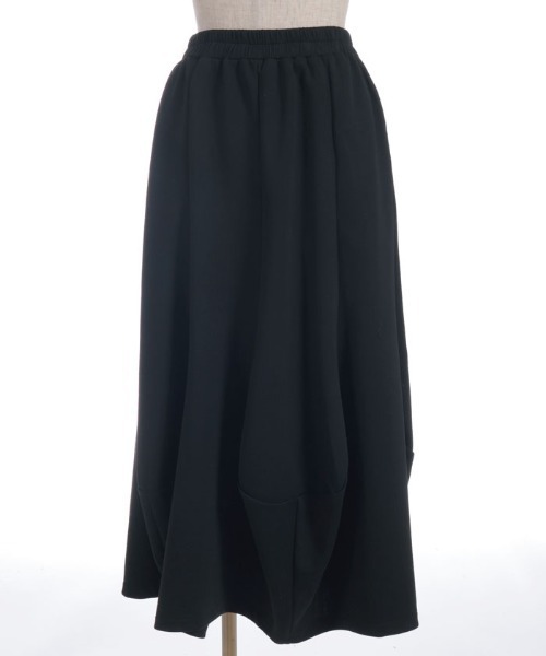 axes femme（アクシーズファム）の「ダンボールカットスカート（スカート・レディース・ブラック/グレイッシュベージュ・FREE）」の3枚目の写真