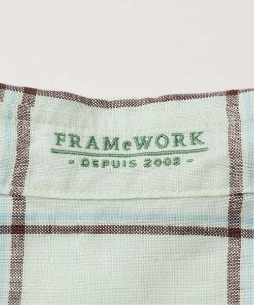 FRAMeWORK(フレームワーク)の「≪新色 / 追加≫フレンチリネンレギュラーシャツ2(シャツ/ブラウス・レディース・グリーン/ブルー/ダークブルー/ホワイト/ブラウン/ピンク/ネイビー・FREE)」の20枚目の写真