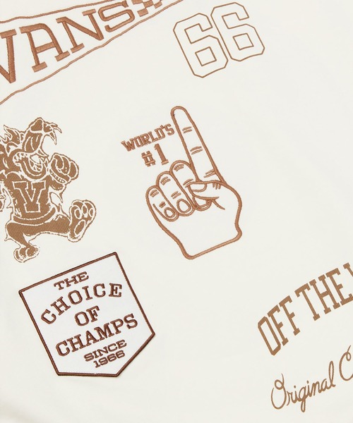 VANS(バンズ)の「カレッジグラフィックフーディー / SOL GRAPHIC HOODIE marshmallow VN000NDZFS81(パーカー・メンズ・オフホワイト・SMALL)」の4枚目の写真