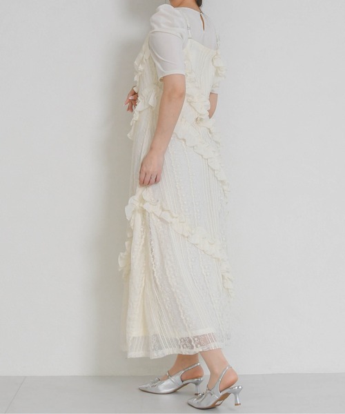 31 Sons de mode(トランテアン ソン ドゥ モード)の「一部店舗限定 2026春夏新作 フリルキャミロングワンピース(ワンピース・レディース・ホワイト・フリ-)」の10枚目の写真