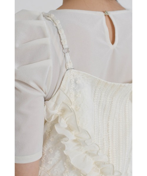 31 Sons de mode(トランテアン ソン ドゥ モード)の「一部店舗限定 2026春夏新作 フリルキャミロングワンピース(ワンピース・レディース・ホワイト・フリ-)」の16枚目の写真