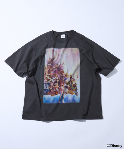 FREAK'S STORE（フリークスストア）の「FREAK’S STORE/フリークスストア KINGDOM HEARTS II / KEY ART TEE/キングダム ハーツ II / キーアートTシャツ（Tシャツ/カットソー・メンズ・ホワイト/ブラック・MEDIUM/LARGE/X-LARGE）」の5枚目の写真