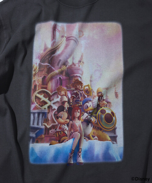 FREAK'S STORE（フリークスストア）の「FREAK’S STORE/フリークスストア KINGDOM HEARTS II / KEY ART TEE/キングダム ハーツ II / キーアートTシャツ（Tシャツ/カットソー・メンズ・ホワイト/ブラック・MEDIUM/LARGE/X-LARGE）」の9枚目の写真