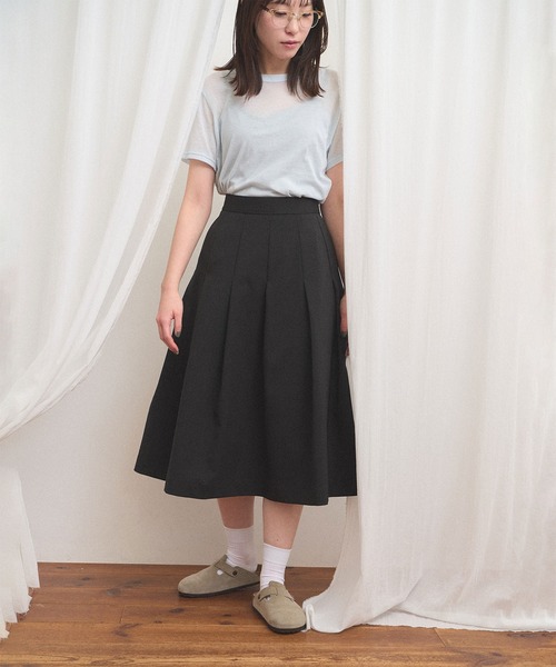fig London(フィグロンドン)の「standard tuck skirt(スカート・レディース・チャコールグレー/グレー・FREE)」の12枚目の写真
