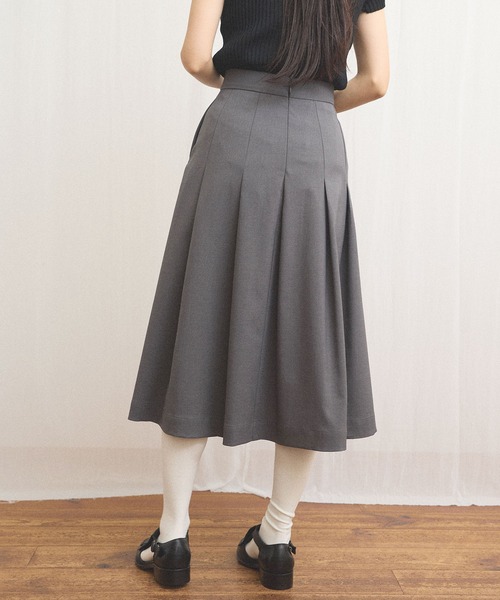 fig London(フィグロンドン)の「standard tuck skirt(スカート・レディース・チャコールグレー/グレー・FREE)」の18枚目の写真
