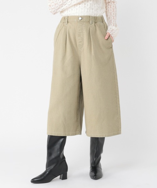 studio CLIP(スタディオクリップ)の「バギークロップドパンツ(その他パンツ・レディース・ベージュ/インディゴブルー・MEDIUM/LARGE)」の6枚目の写真