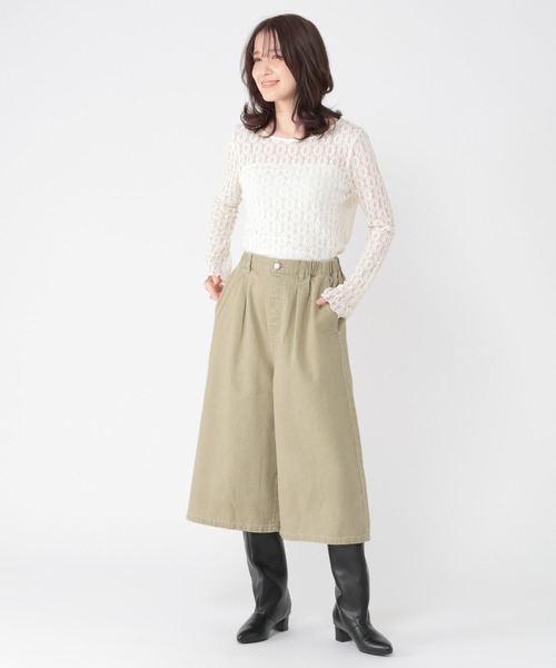 studio CLIP(スタディオクリップ)の「バギークロップドパンツ(その他パンツ・レディース・ベージュ/インディゴブルー・MEDIUM/LARGE)」の16枚目の写真