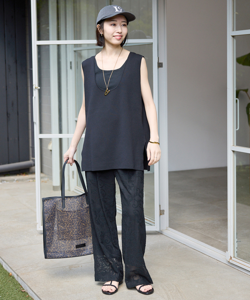 SLOBE IENA(スローブイエナ)の「《シリーズあり/》レースカットパンツ(その他パンツ・レディース・ホワイト/ベージュ/ブラック・FREE)」の5枚目の写真