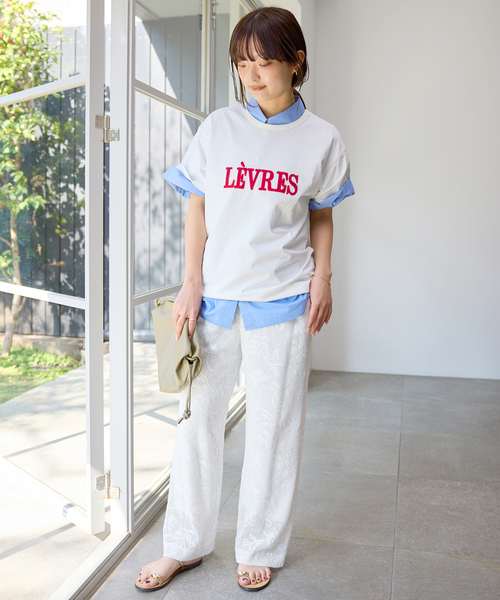 SLOBE IENA(スローブイエナ)の「《シリーズあり/》レースカットパンツ(その他パンツ・レディース・ホワイト/ベージュ/ブラック・FREE)」の17枚目の写真