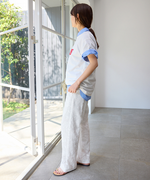 SLOBE IENA(スローブイエナ)の「《シリーズあり/》レースカットパンツ(その他パンツ・レディース・ホワイト/ベージュ/ブラック・FREE)」の19枚目の写真