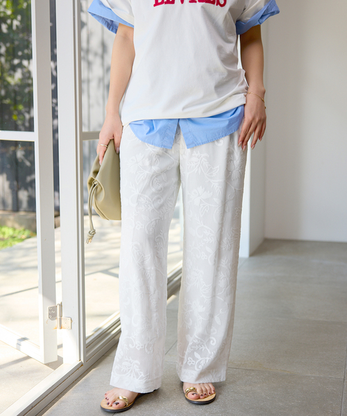SLOBE IENA(スローブイエナ)の「《シリーズあり/》レースカットパンツ(その他パンツ・レディース・ホワイト/ベージュ/ブラック・FREE)」の22枚目の写真
