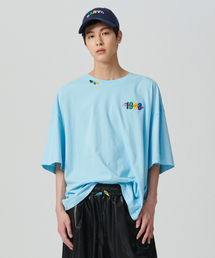 Beyond Closet（-）の「[コレクションライン] ヴィンテージアートピースディテールウォッシュドコットン半袖Tシャツスカイブルー（Tシャツ/カットソー）」