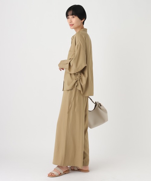 Elura(エルーラ)の「シャリサラワイドパンツ<低身長サイズあり>/661819(その他パンツ・レディース・ライトピンク/ネイビー/ダークブラウン/ベージュ・MEDIUM/FREE(S)/LARGE/SMALL)」の19枚目の写真