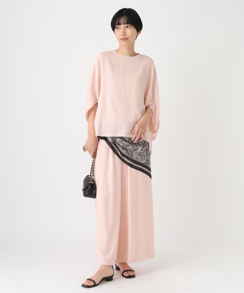 Elura(エルーラ)の「シャリサラワイドパンツ<低身長サイズあり>/661819(その他パンツ・レディース・ライトピンク/ネイビー/ダークブラウン/ベージュ・MEDIUM/FREE(S)/LARGE/SMALL)」の13枚目の写真